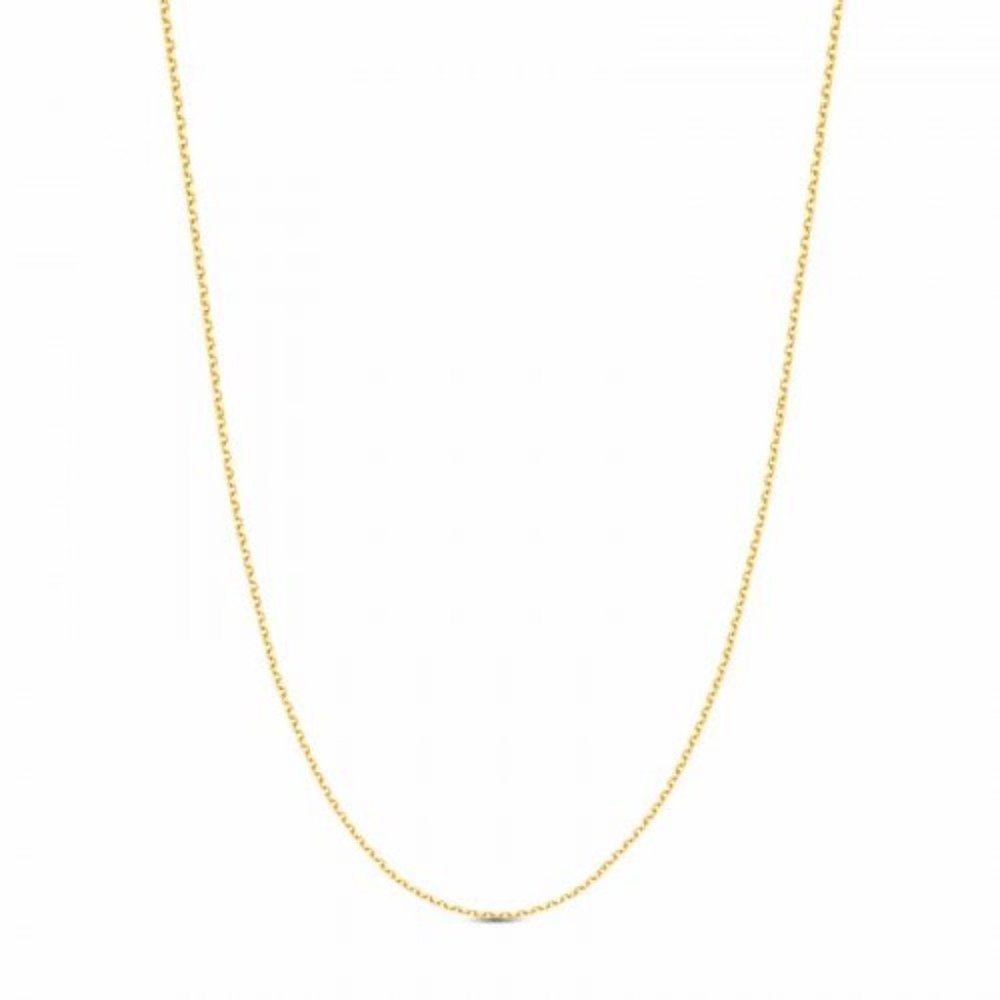 NWT Sisterberry Diamond Cut Rolo Chain 0.90mm // 10kt Italian Solid Gold // 14"